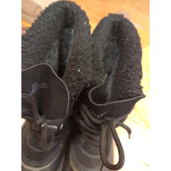 Men\'s 11 M BASS Duck Boots Black‎ Suede Leather & Rubber Waterproof Pre-Owned main image 7